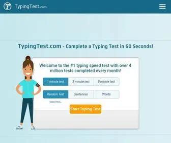 typingtest.com screenshot|how to take a typing test.